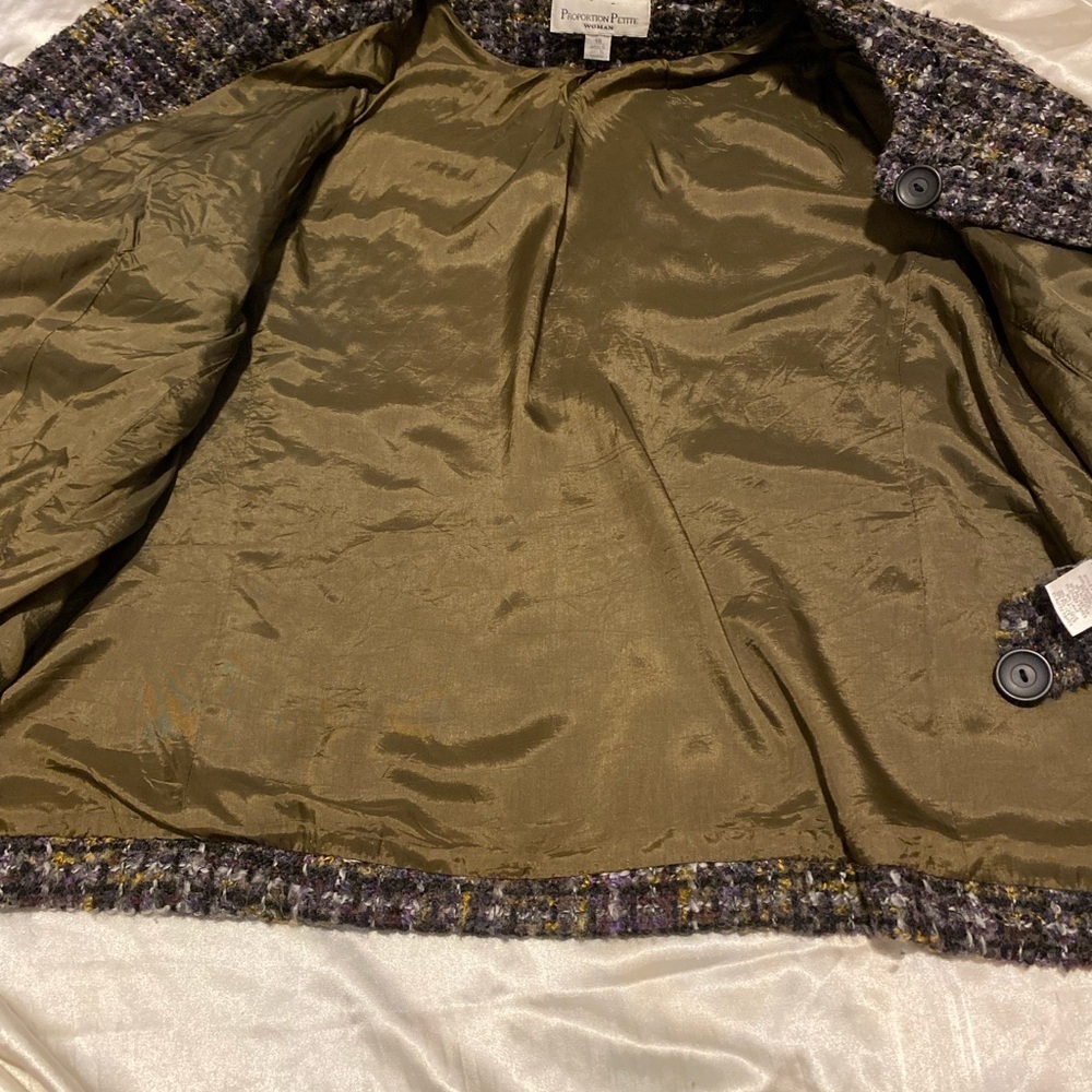 Proportion Multicolor Wool Blend Tweed Blazer - Picture 8 of 11